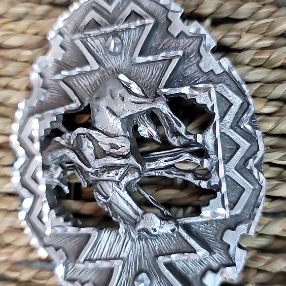 Vintage End Of The Trail belt buckle - Picture 3 of 5